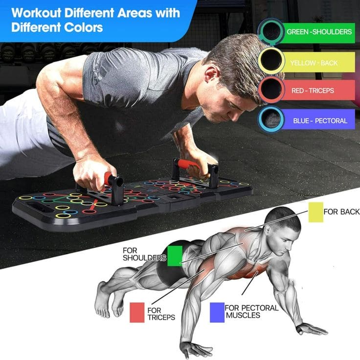 Folding Push Up Board - Portable Home Fitness