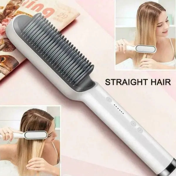 Professional Hair Straightening Brush and Comb